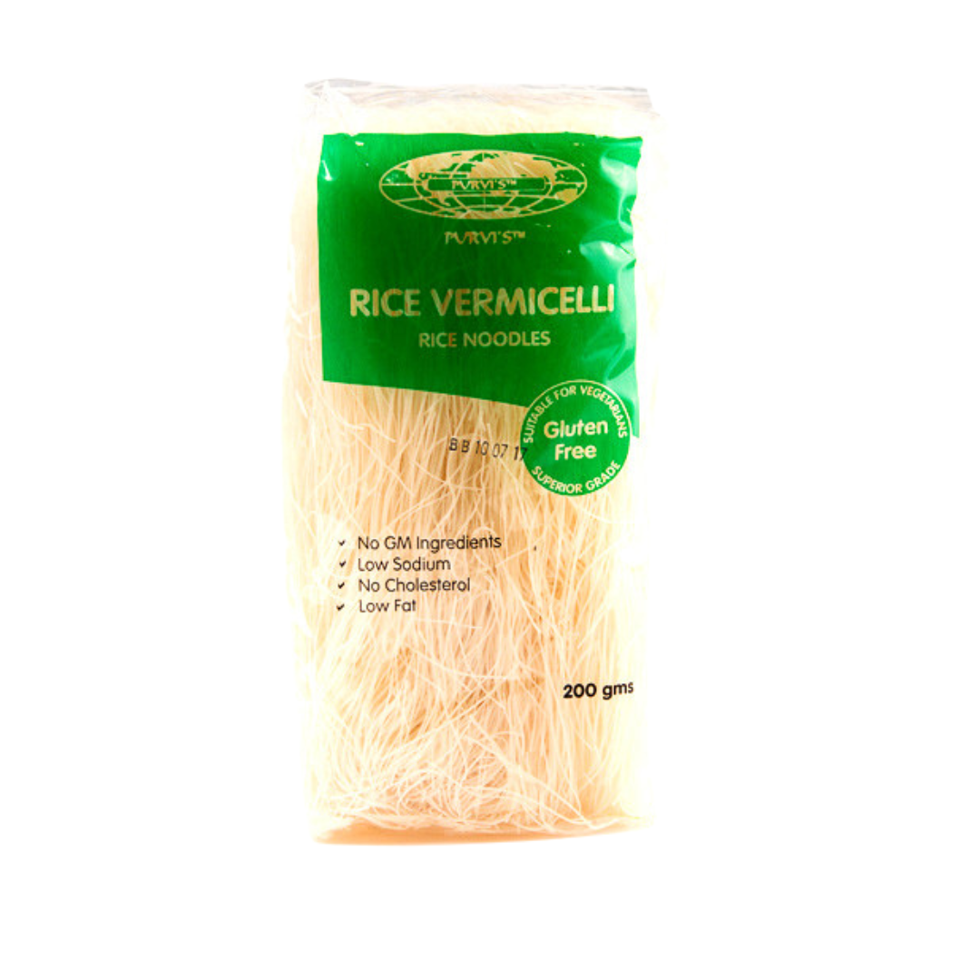 Purvi Vermicelli Rice Noodles Gluten Free 200g