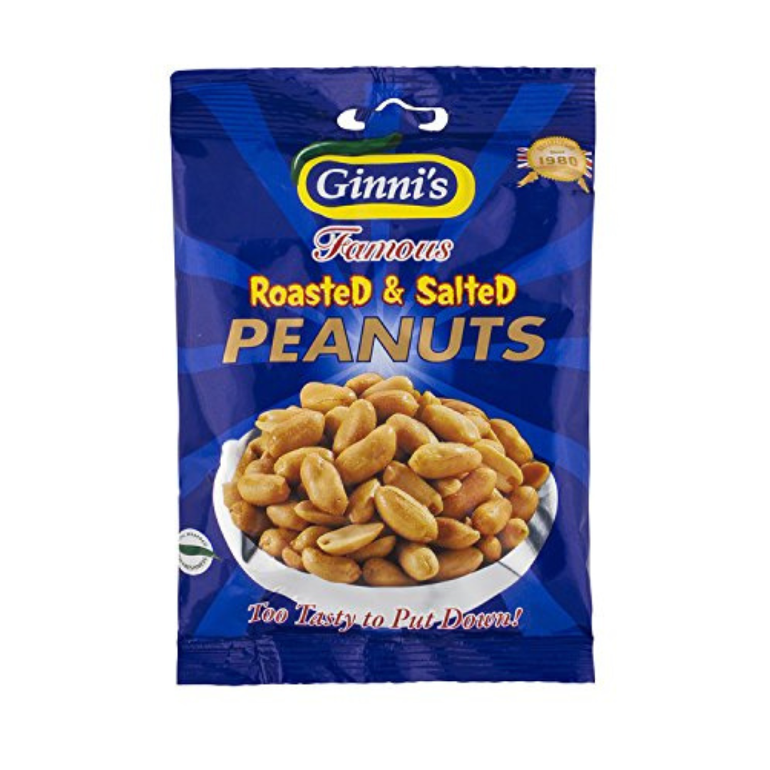 Ginni's Roasted & Salted Peanuts 130g
