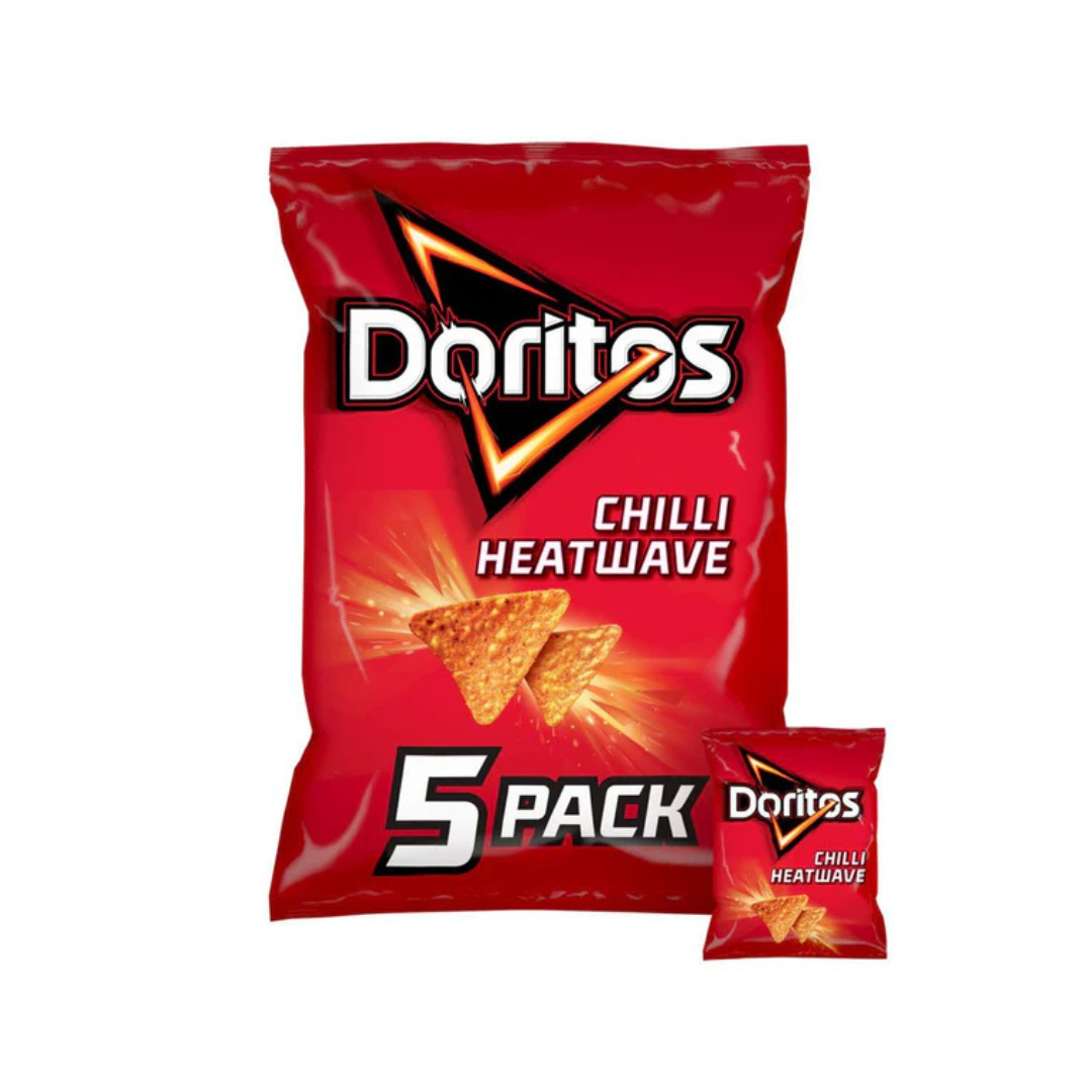 Doritos Chilli Heatwave Multipack Tortilla Chips Crisps 5 x 30g