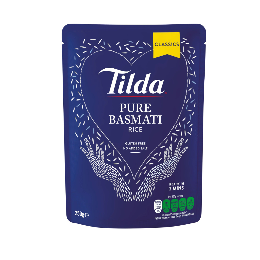 Tilda Pure Microwave Basmati Rice Classics 250g