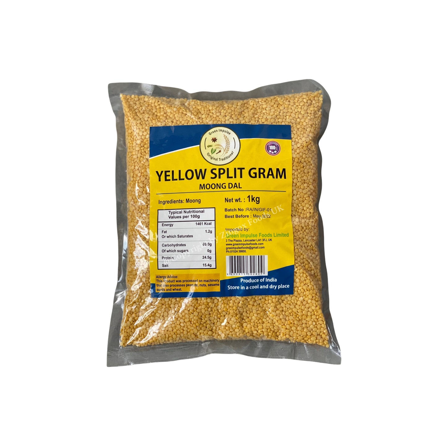GI Yellow Moong Dal 1kg