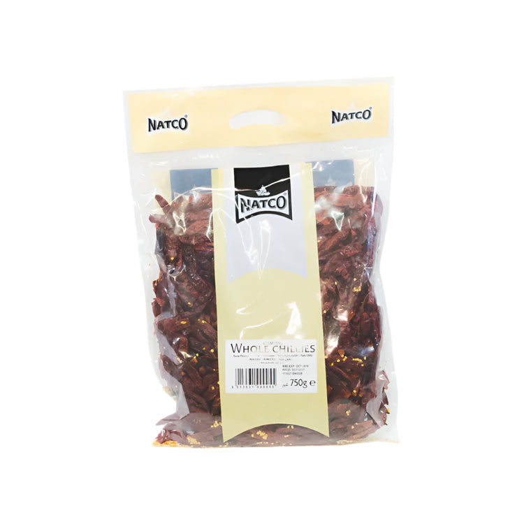 Natco Whole Red Chilli (Stemless) 750g