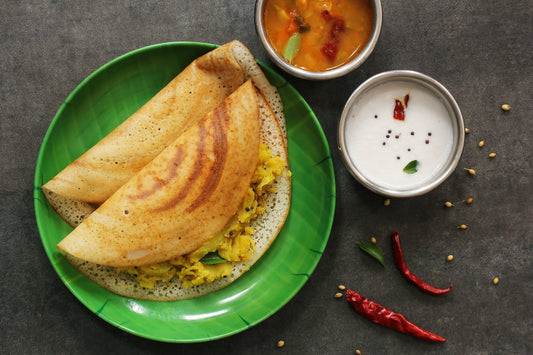 Masala Dosa with Sambar