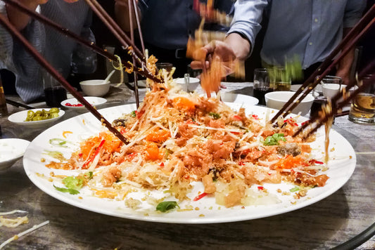 Find The Flavours Of Yee Sang At Red Rickshaw