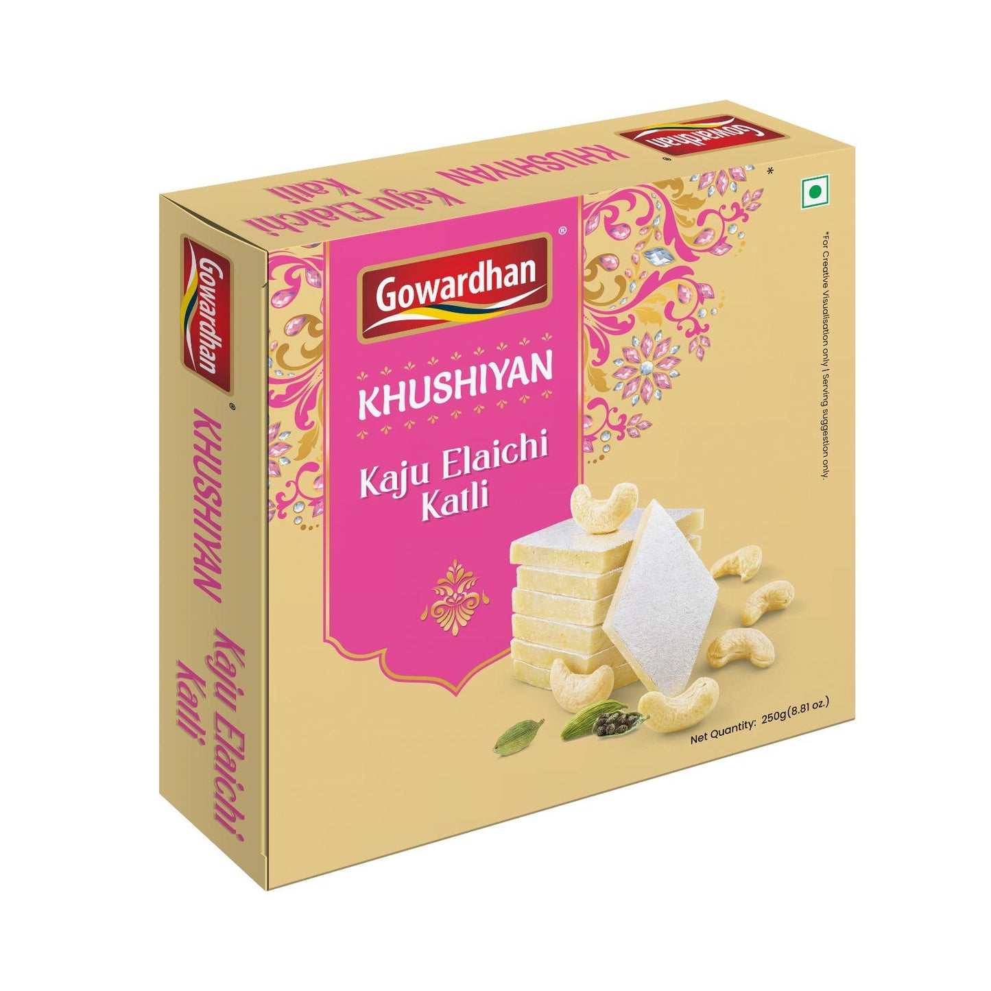 Gowardhan Kaju Elachi Katli 250gm