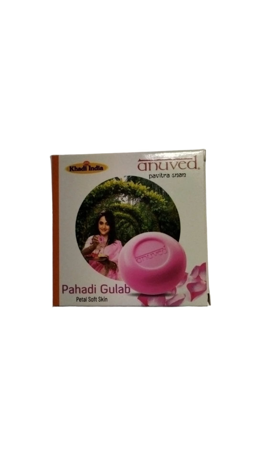 Anuved Herbal Pahadi Gulab [Rose] Soap 125gm