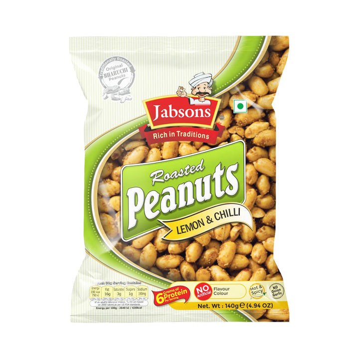 Jabsons Roasted Peanut Lemon Chilly 140gm