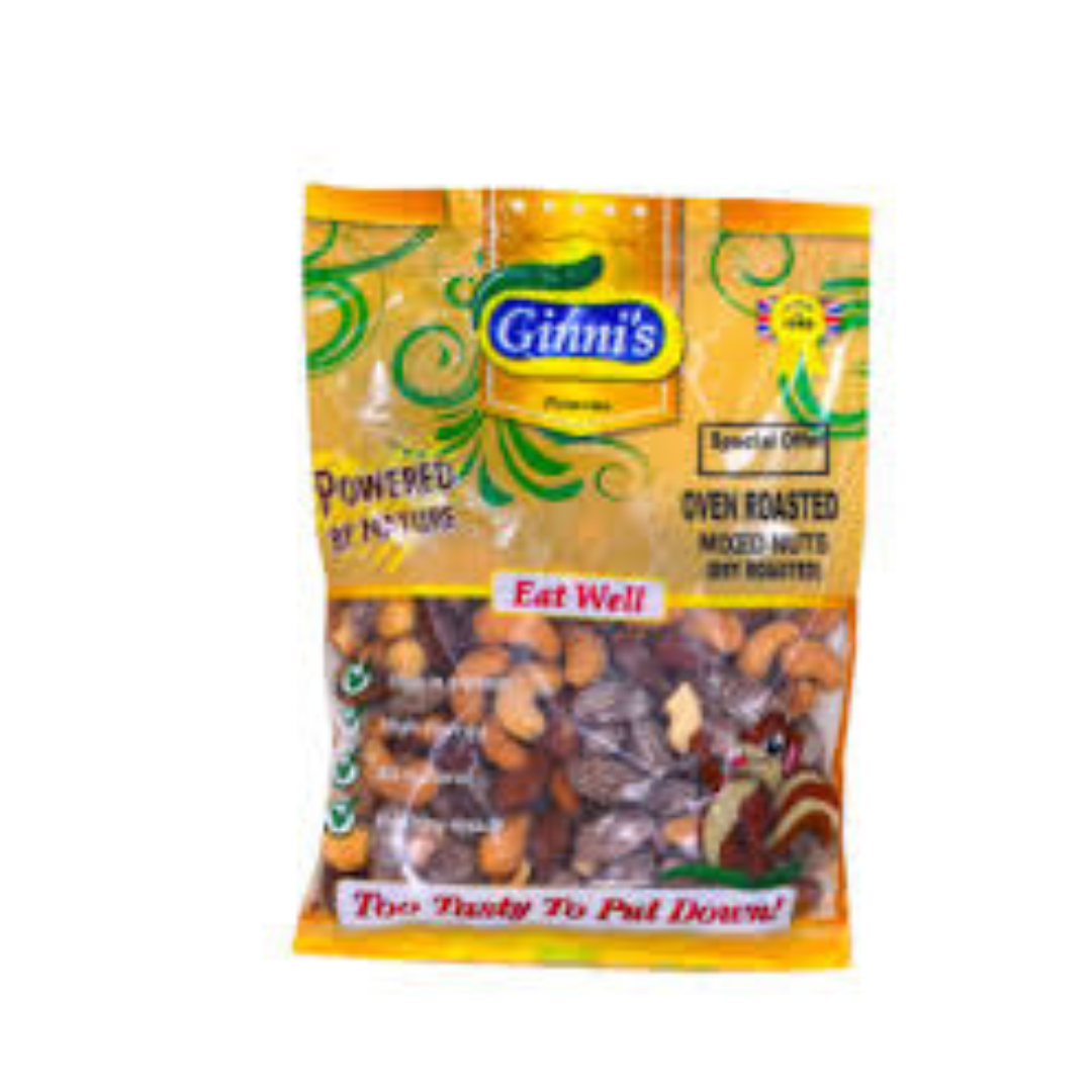 Ginni's Oven Roasted Mixed Nuts Dry Roasted 170g