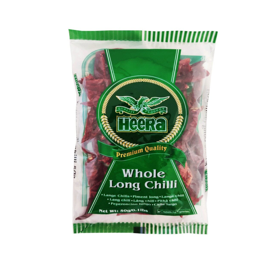Heera Whole Long Chilli 50g - Red Rickshaw