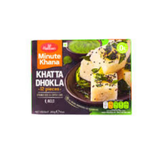 Haldiram's Khatta Dhokla Steamed Rice & Lentils Cake Mild 12s 283g