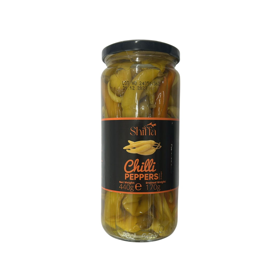 Shiffa Sliced Red Jalapeno Peppers 480gm
