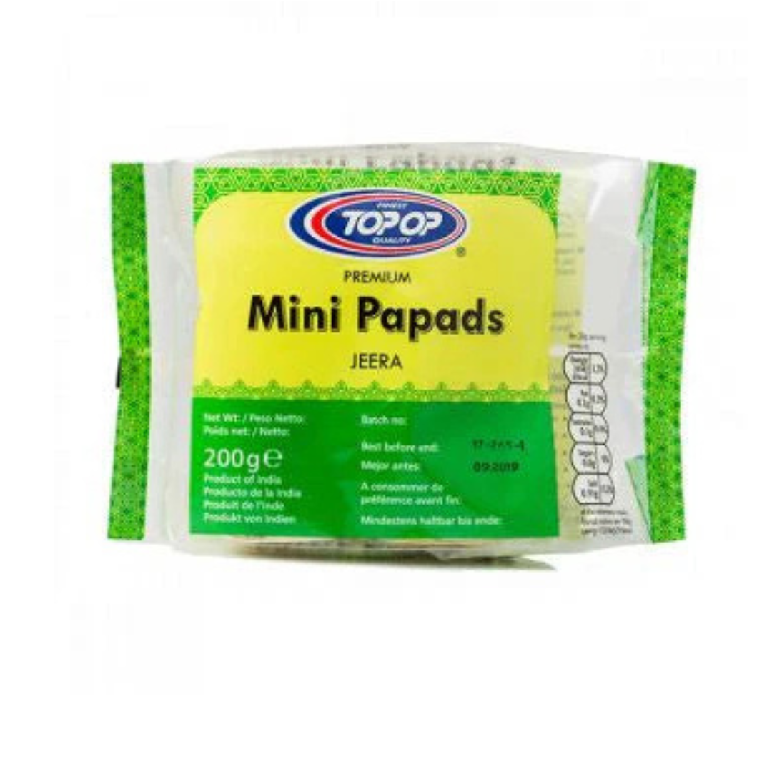 Top-Op Premium Mini Papads Jeera 200g