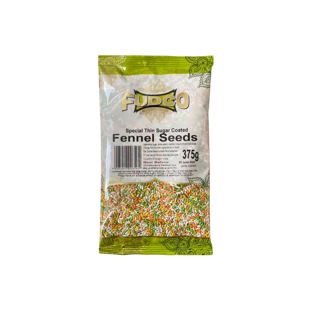 Fudco Sugar Coated Fennel Seeds 375g