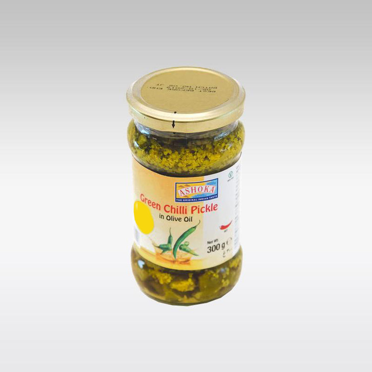Ashoka Green Chilli Pickle in Olive Oil 300g